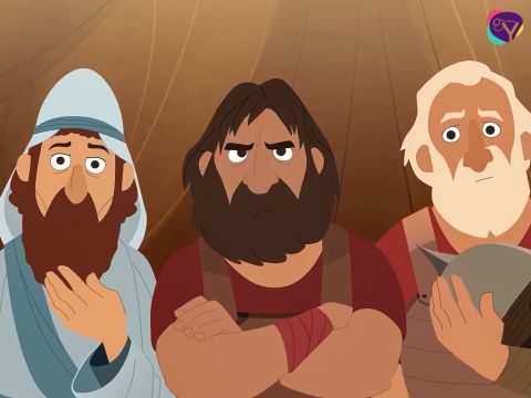 Das Volk Israel fand das sicher schwer zu glauben. Doch sie beschlossen, genau dem Befehl des Herrn zu folgen. Sie erinnerten sich daran, wie Gott sie durch das Rote Meer geführt, durch die Wüste geleitet und mit Nahrung versorgt hatte. – Folie 8