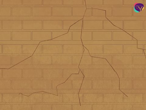 Und wisst ihr was? Die Mauern begannen zu beben, Risse entstanden … – Folie 23