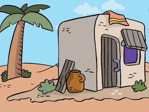 „… der sein Haus auf dem Sand gebaut hat.“ – Folie 6