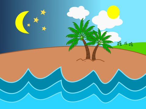 Dann sprach Gott: „Es soll Gras auf der Erde wachsen und Pflanzen, die Getreide hervorbringen, und Obstbäume. Die Obstbäume sollen Früchte tragen, die Samen tragen. Und jede Pflanze soll ihren eigenen Samen hervorbringen. Es sollen diese Pflanzen auf der Erde wachsen.“ Und es geschah. Und Gott sah, dass es gut war.<br/>Es ward Abend und Morgen. Dies war der dritte Tag. – Folie 5