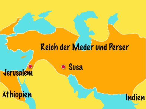 Also sandte Esra eine Gruppe von Führern des Volkes mit einer Botschaft nach Iddo, zum Führer der Leviten, die in Kasifja lebten und bat ihn um Hilfe. – Folie 3