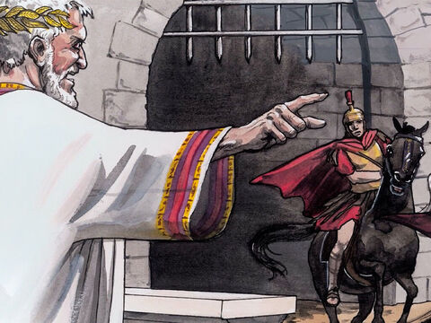 Da ergrimmte Herodes sehr, als er sah, dass er von den Weisen hintergangen worden war; – Folie 3