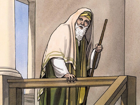 Und er kam durch den Geist in den Tempel. Und als die Eltern das Kind Jesus hereinbrachten, um mit ihm nach der Gewohnheit des Gesetzes zu tun, ... – Folie 4