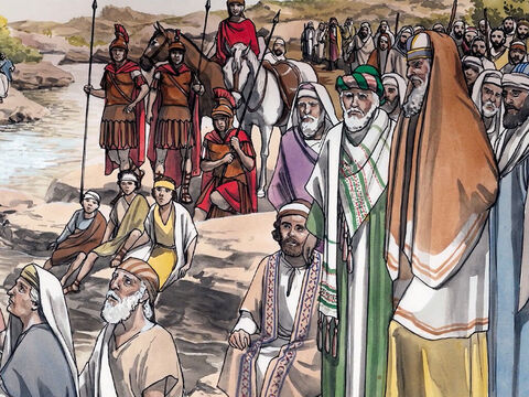 Wir haben Abraham zum Vater! Denn ich sage euch, dass Gott dem Abraham aus diesen Steinen Kinder zu erwecken vermag. – Folie 8