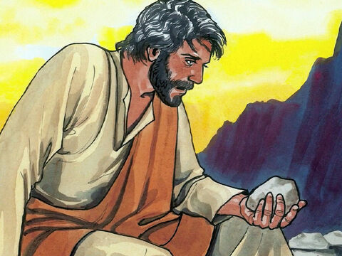 Und der Versucher trat zu ihm hin und sprach: Wenn du Gottes Sohn bist, so sprich, dass diese Steine Brote werden! Er aber antwortete und sprach: Es steht geschrieben: »Nicht von Brot allein soll der Mensch leben, sondern von jedem Wort, das durch den Mund Gottes ausgeht.« – Folie 3