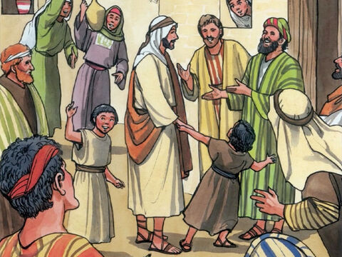 Es war aber auch Jesus mit seinen Jüngern zu der Hochzeit eingeladen. – Folie 3
