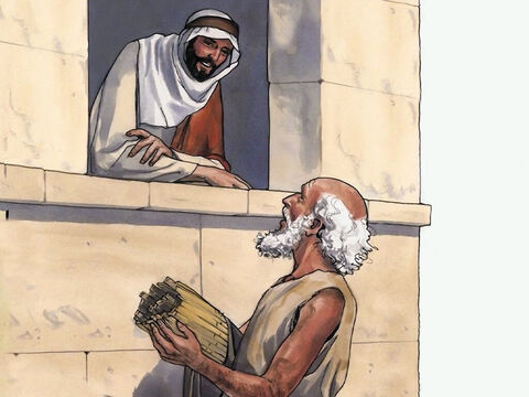 Danach findet Jesus ihn im Tempel, und er sprach zu ihm: Siehe, du bist gesund geworden. Sündige nicht mehr, damit dir nichts Ärgeres widerfährt! – Folie 13