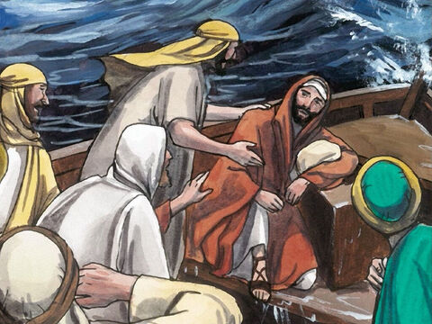 Und er spricht zu ihnen: Was seid ihr furchtsam, Kleingläubige? – Folie 6