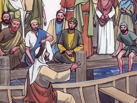 (Später erklärte Jesus seinen Jüngern die Bedeutung des Gleichnisses.) – Folie 10