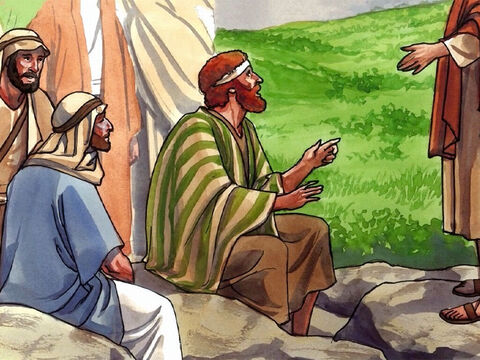 Sie aber sagten: Einige: Johannes der Täufer; andere aber: Elia; – Folie 3
