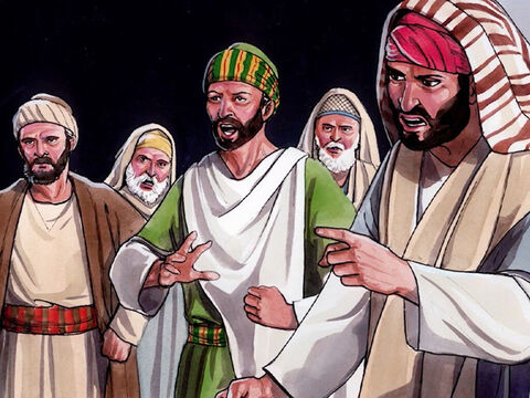 Sie schmähten ihn und sprachen: Du bist sein Jünger; wir aber sind Moses Jünger. Wir wissen, dass Gott zu Mose geredet hat; von diesem aber wissen wir nicht, woher er ist. – Folie 5