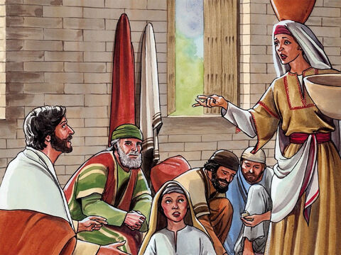 Jesus aber antwortete und sprach zu ihr: Marta, Marta! Du bist besorgt und beunruhigt um viele Dinge; – Folie 6