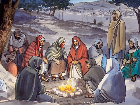 Und es geschah, als Jesus alle diese Reden (über das zukünftige Gericht über die Nationen – Matthäus 25,31–46) beendet hatte, sprach er zu seinen Jüngern: – Folie 1