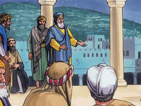 und ratschlagten miteinander, um Jesus mit List zu greifen und zu töten. Sie sagten aber: Nicht an dem Fest, damit nicht ein Aufruhr unter dem Volk entsteht. – Folie 4