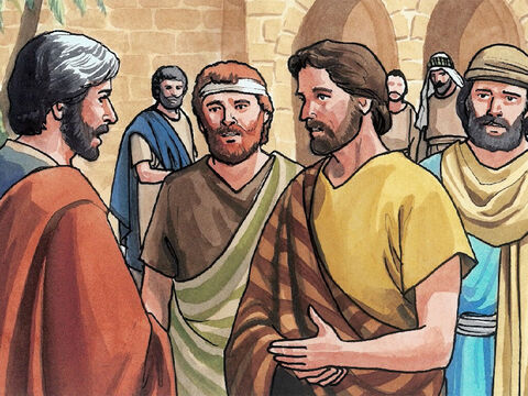 (Matthäus 26,17–20) Am ersten Tag des Festes der ungesäuerten Brote aber traten die Jünger zu Jesus und sprachen: Wo willst du, dass wir dir das Passahmahl zu essen bereiten? – Folie 1