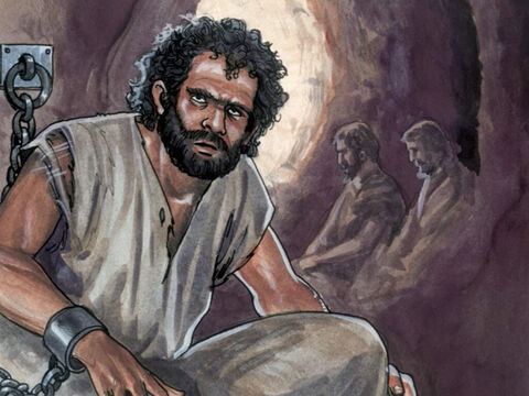 Es war aber einer, genannt Barabbas, mit den Aufrührern gefangen, die in dem Aufstand einen Mord begangen hatten. – Folie 2