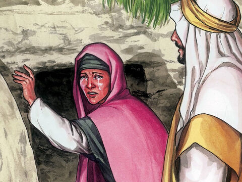 Jesus spricht zu ihr: Frau, was weinst du? Wen suchst du? – Folie 6