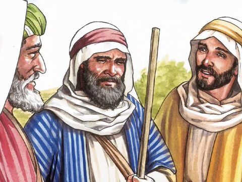 Einer aber, mit Namen Kleopas, antwortete und sprach zu ihm: Bist du der Einzige, der in Jerusalem weilt und nicht weiß, was dort geschehen ist in diesen Tagen? Und er sprach zu ihnen: Was denn? – Folie 5