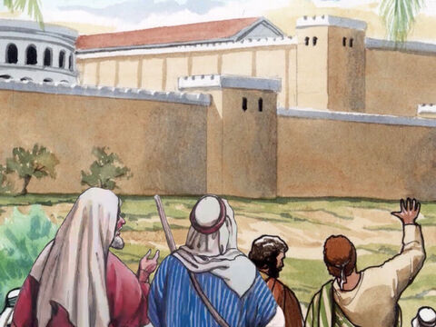und kehrten nach Jerusalem zurück. – Folie 25
