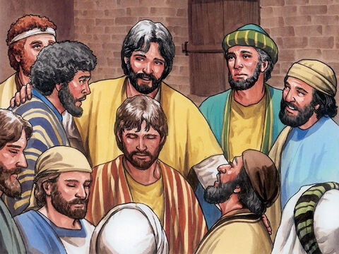 (Lk 24,44–50) Jesus sprach aber zu ihnen: Dies sind meine Worte, die ich zu euch redete, als ich noch bei euch war, dass alles erfüllt werden muss, was über mich geschrieben steht in dem Gesetz Moses und in den Propheten und Psalmen. Dann öffnete er ihnen den Sinn dafür, die Schriften zu verstehen, – Folie 1