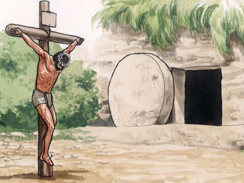 und sprach zu ihnen: So steht geschrieben, und so musste der Christus leiden und am dritten Tag auferstehen aus den Toten – Folie 2