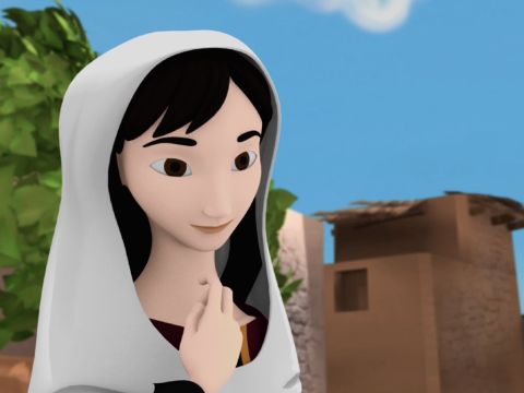 In Joppe, nicht weit entfernt, lebte eine Frau namens Tabita (griechisch: Dorkas), eine Jüngerin Jesu. – Folie 2