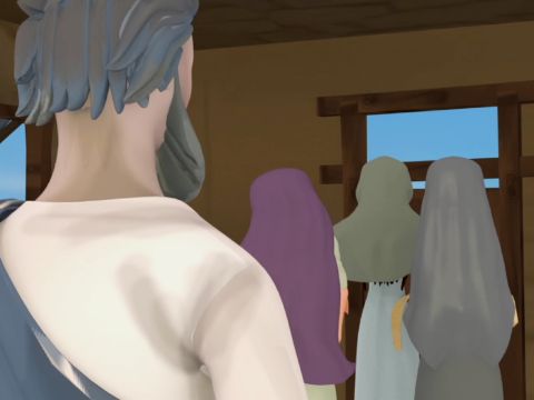 Petrus schickte sie alle aus dem Zimmer. – Folie 11