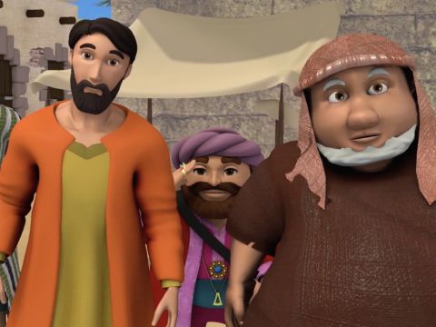 Er versuchte, Jesus genau zu sehen, … – Folie 2