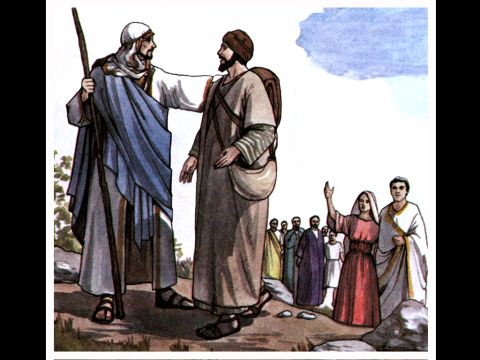 Paulus brach mit Silas als Begleiter zu seiner zweiten Missionsreise auf. – Folie 1