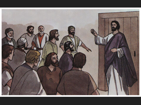 Diesen Jesus hat Gott auferweckt, wovon wir alle Zeugen sind. – Folie 7