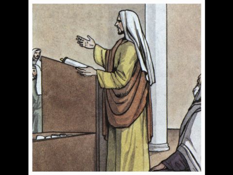 „Passt auf, dass euch nicht passiert, was die Propheten gesagt haben: Seht, ihr Spötter, wundert euch und geht zugrunde, denn ich werde in euren Tagen etwas tun, an das ihr niemals glauben würdet, selbst wenn es euch jemand sagen würde.” – Folie 16