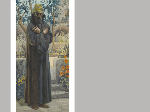 Joel.<br/>James Tissot (1836-1902) – The Jewish Museum, New York.<br/>Joel wird im Alten Testament nirgendwo anders erwähnt, daher wissen wir nicht viel über ihn. Sein Buch zeigt, dass er ein kraftvoller und effektiver Prediger war. Seine Schriften gehören wahrscheinlich in die gleichen Zeit wie Hosea und Amos. – Folie 3