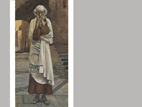 Micha.<br/>James Tissot (1836-1902) – The Jewish Museum, New York.<br/>Ein Zeitgenosse des bekannten Propheten Jesaja aus Moreschet, einer kleinen Stadt in der Gebirgsregion zwischen Jerusalem und dem Mittelmeer.<br/>Micha prophezeite während der Herrschaft von Jotam (750–730), Ahas (731–715) und Hiskia (715–686). – Folie 11