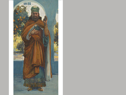 Haggai.<br/>James Tissot (1836-1902) – The Jewish Museum, New York.<br/>Haggai war ein Zeitgenosse Sacharjas, und durch ihren gemeinsamen Dienst wurde der Tempel des Herrn in Jerusalem wieder aufgebaut. – Folie 19