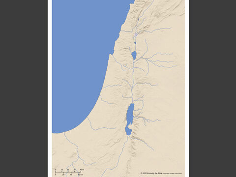 Leere Karte von Israel. – Folie 1