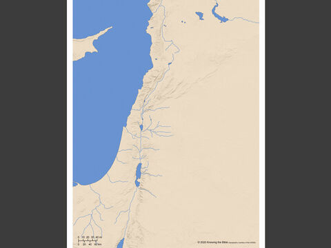 Leere Karte von Israel und Syrien. – Folie 2