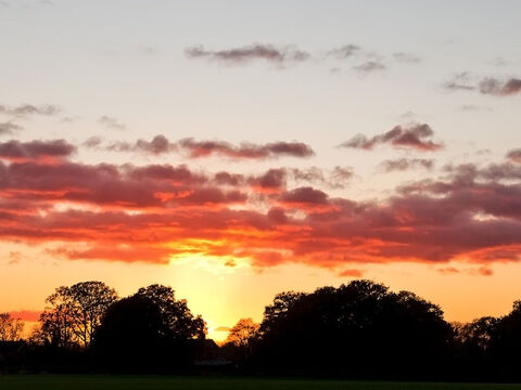November-Sonnenuntergang. – Folie 12