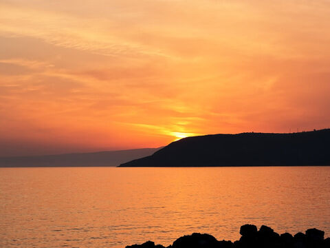 Sonnenuntergang in Griechenland. – Folie 17