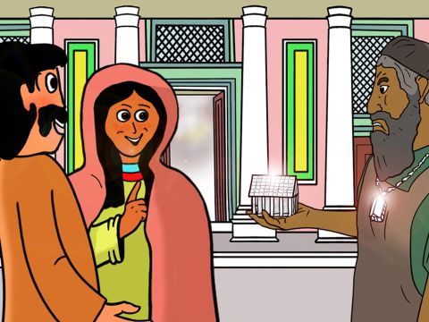 Aber er bekam oft die Antwort: „Nein, wir glauben jetzt an den einzigen lebendigen Gott und seinen Sohn Jesus Christus!“ – Folie 20
