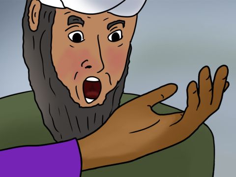 „Wie geht es dir?“, fragten sie. Paulus antwortete, es gehe ihm gut. Sie beobachteten ihn aufmerksam und es ging ihm wirklich gut. – Folie 28