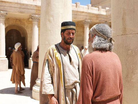 Die Nachricht verbreitete sich von Bethanien bis ins nahegelegene Jerusalem. – Folie 3