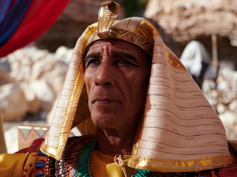 Dann kam ein neuer König, der nichts von Josef wusste, in Ägypten an die Macht. Er sagte zu seinem Volk: „Seht das Volk Israel! Es ist zahlreicher und stärker als wir! Kommt, lasst uns klug mit ihnen umgehen! Sonst werden sie sich weiter vermehren, und wenn ein Krieg ausbricht, werden sie sich mit unseren Feinden verbünden, gegen uns kämpfen und das Land verlassen.“ – Folie 1