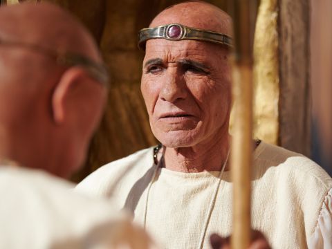 Doch keiner der Wahrsagepriester Ägyptens konnte den Traum des Pharaos deuten. – Folie 4