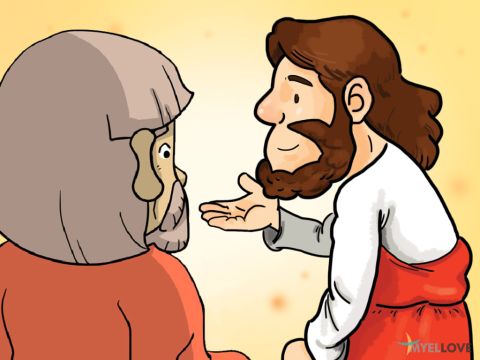 Petrus kam zu Jesus und fragte: „Herr, wie oft muss ich meinem Bruder vergeben, wenn er gegen mich sündigt? Soll ich ihm siebenmal vergeben?“<br/>Jesus antwortete: „Ich sage dir: Du musst ihm mehr als siebenmal vergeben. Selbst wenn er dir 70 mal siebenmal Unrecht tut, musst du ihm vergeben.“ – Folie 1