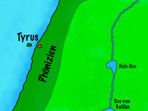 Gott sagte Hesekiel, dass das Gericht über die Stadt Tyrus im Land Phönizien nördlich von Israel kommen würde. Tyrus war ein wichtiger Handelshafen mit zwei Häfen. Jesaja nannte die Stadt „den Marktplatz der Nationen“ (Jesaja 13,3). Gott wollte das Volk von Tyrus demütigen, weil es damit prahlte, wie es ihm gutgehen würde, wenn Jerusalem an die Babylonier fiele. – Folie 2