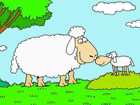 Gutes und Barmherzigkeit werden mir folgen mein Leben lang.<br/>Ich möchte ein guter Mensch sein und dir in jeder Hinsicht gehorchen. Ich möchte auch anderen Menschen gegenüber Barmherzigkeit, Liebe und Geduld zeigen, wie du es tust. Ich möchte genau wie du sein, Herr. – Folie 12