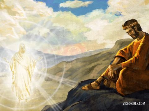 Er selbst war nicht das Licht; er kam nur als Zeuge für das Licht. Das wahre Licht, das alle Menschen erleuchtet, kam in die Welt. – Folie 3