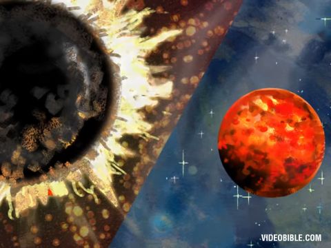… der ganze Mond färbte sich blutrot … – Folie 13