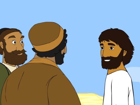 „Diese Leute tun mir leid. Sie sind seit drei Tagen bei mir und haben nichts zu essen.“ – Folie 4