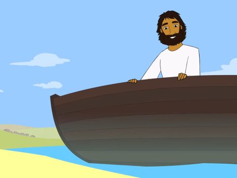 Als Jesus aus dem Boot stieg … – Folie 2